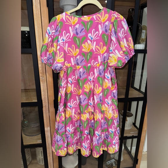 TCEC On My Mind Mini Dress floral smocked short puff sleeve Shop The Mint tiered - Picture 5 of 8